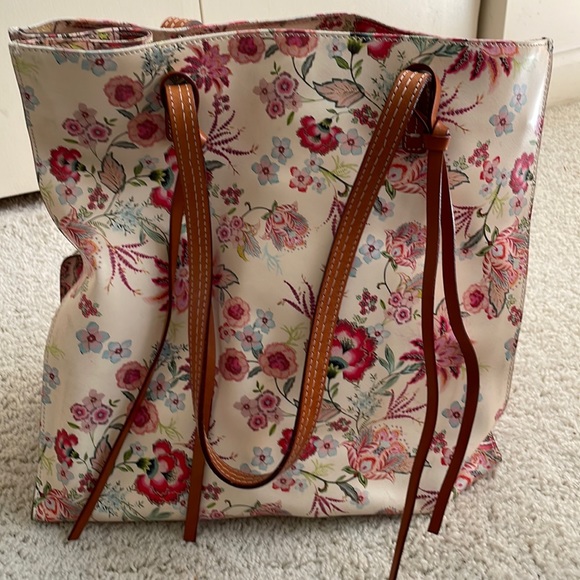 Johnny Was Handbags - Johnny Was leather printed tote